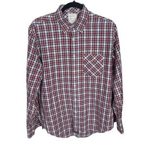 Billy‎ Reid Plaid Button Up Shirt Men’s Size Medium Casual Preppy